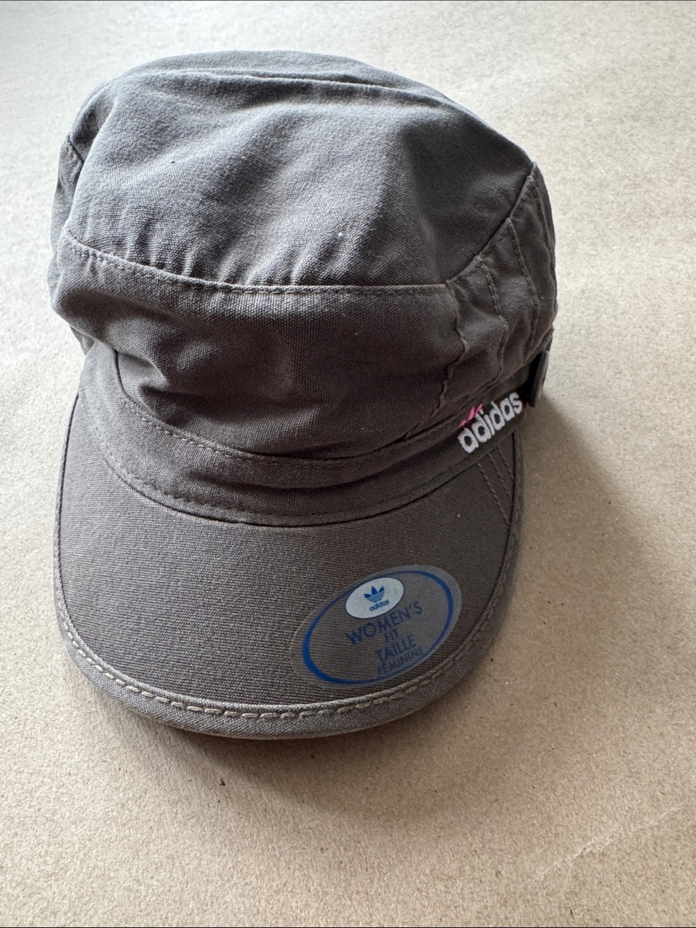adidas Women's Gray Military-Style Cap